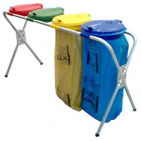Stojak na worki na śmieci SKATOM 120l poczwórny