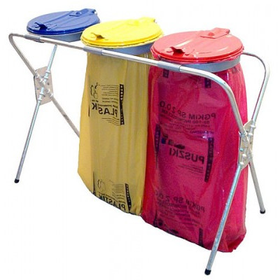 Stojak na worki na śmieci SKATOM potrójny 120l 