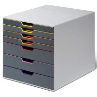 Szufladki na biurko DURABLE VARICOLOR szare - 7 szuflad