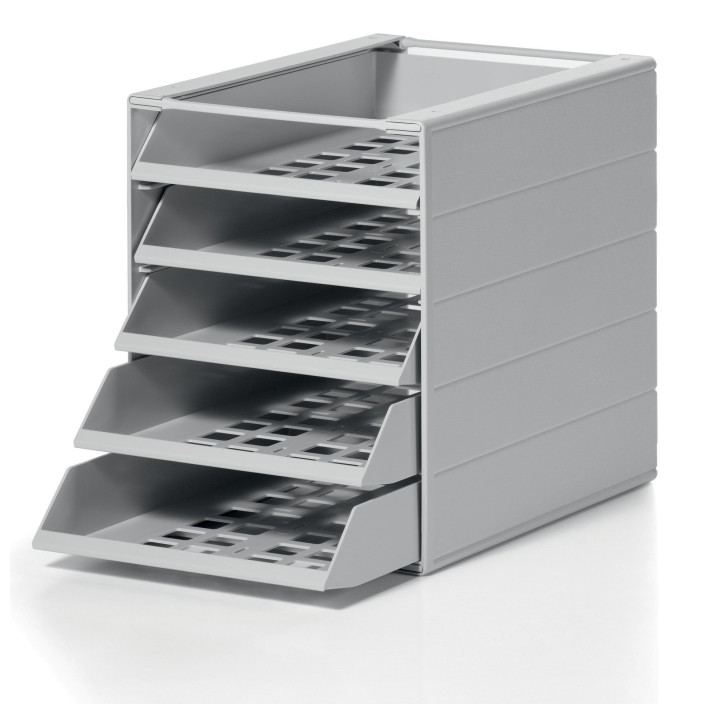 Szuflady na dokumenty DURABLE Idealbox Basic szare - 5 szufladek 1712003050