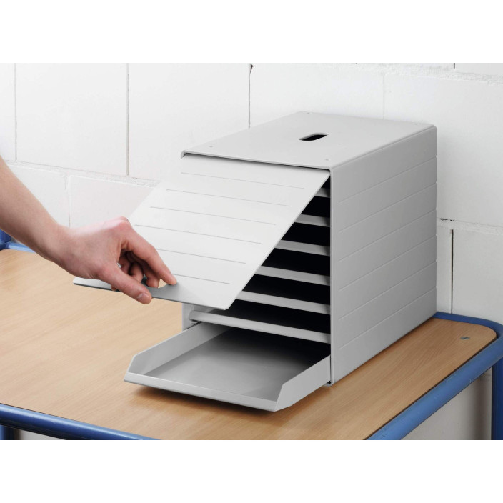 Szuflady na dokumenty DURABLE Idealbox Plus szare - 7 szufladek 1712001050