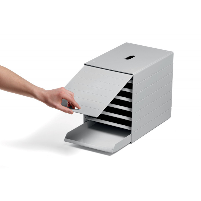 Szuflady na dokumenty DURABLE Idealbox szare - 7 szufladek 1712001060 –