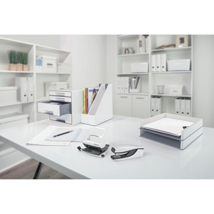 Szuflady na dokumenty LEITZ WOW białe - 4 szufladki 52132001