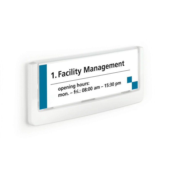 Tabliczka przydrzwiowa A4 DURABLE Click Sign 149ｘ52,5mm