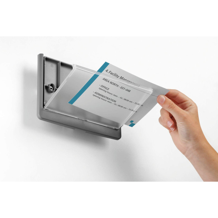 Tabliczka przydrzwiowa A4 DURABLE Click Sign 149ｘ52,5mm