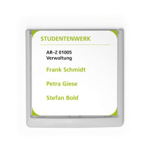 Tabliczka przydrzwiowa DURABLE Click Sign 149ｘ148,5mm biała