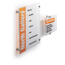 Tabliczka przydrzwiowa DURABLE Crystal Sign 105ｘ105mm 482019