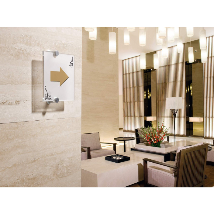 Tabliczka przydrzwiowa DURABLE Crystal Sign 105ｘ105mm 482019