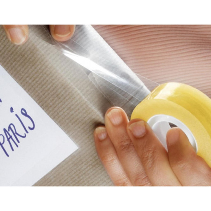 Taśma biurowa 15mm x 33m SCOTCH 508 żółta przeźroczysta