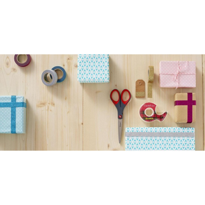 Taśma biurowa 19mm x 7,5m SCOTCH 600 Crystal Clear 600 z podajnikiem