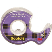 Taśma biurowa 19mm x 7,5m SCOTCH Gift Wrap do pakowania z podajnikiem