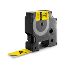 Taśma DYMO 18433 19mmx5,5m winylowa żółta/czarny nadruk