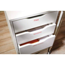 Taśma DYMO 45805 S0720850 D1 19mmx7m biała/czerwony nadruk