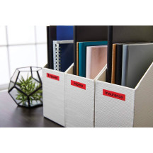 Taśma DYMO 45807 S0720870 D1 19mmx7m czerwona/czarny nadruk