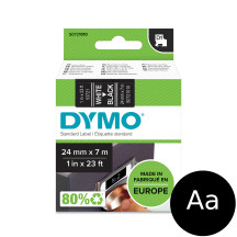 Taśma DYMO 53721 S0721010 D1 24mmx7m czarna/biały nadruk