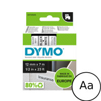Taśma DYMO D1 43613 S0720780 6mmx7m biała/czarny nadruk