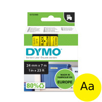 Taśma DYMO D1 45808 S0720880 19mmx7m żółta/czarny nadruk