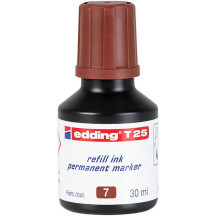 Tusz do markerów permanentnych EDDING T25 brązowy 30ml