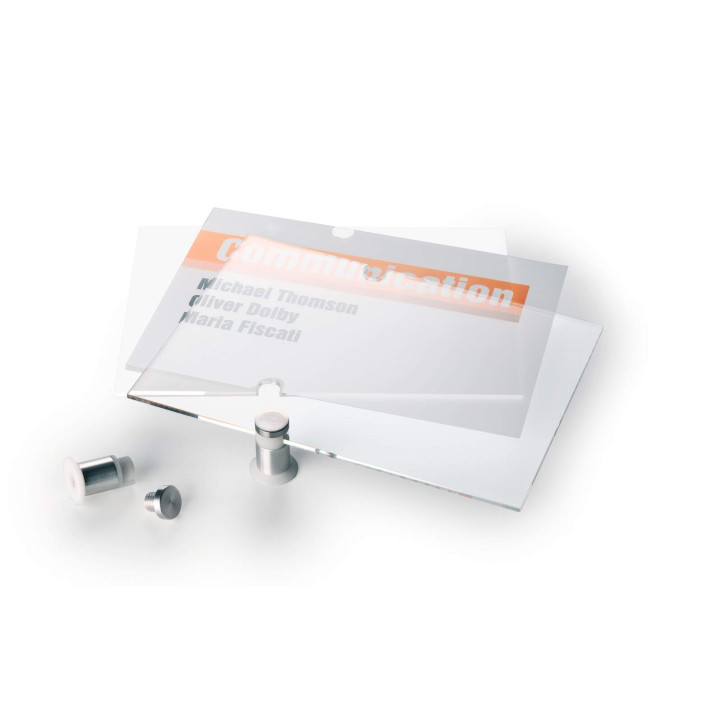 Wkłady foliowe do tabliczek DURABLE Crystal Sign 105ｘ105mm 483019