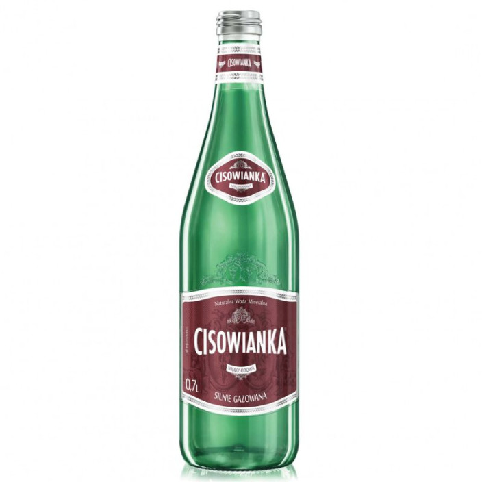Woda CISOWIANKA silnie gazowana szklana butelka 0.7l 12szt. (1)